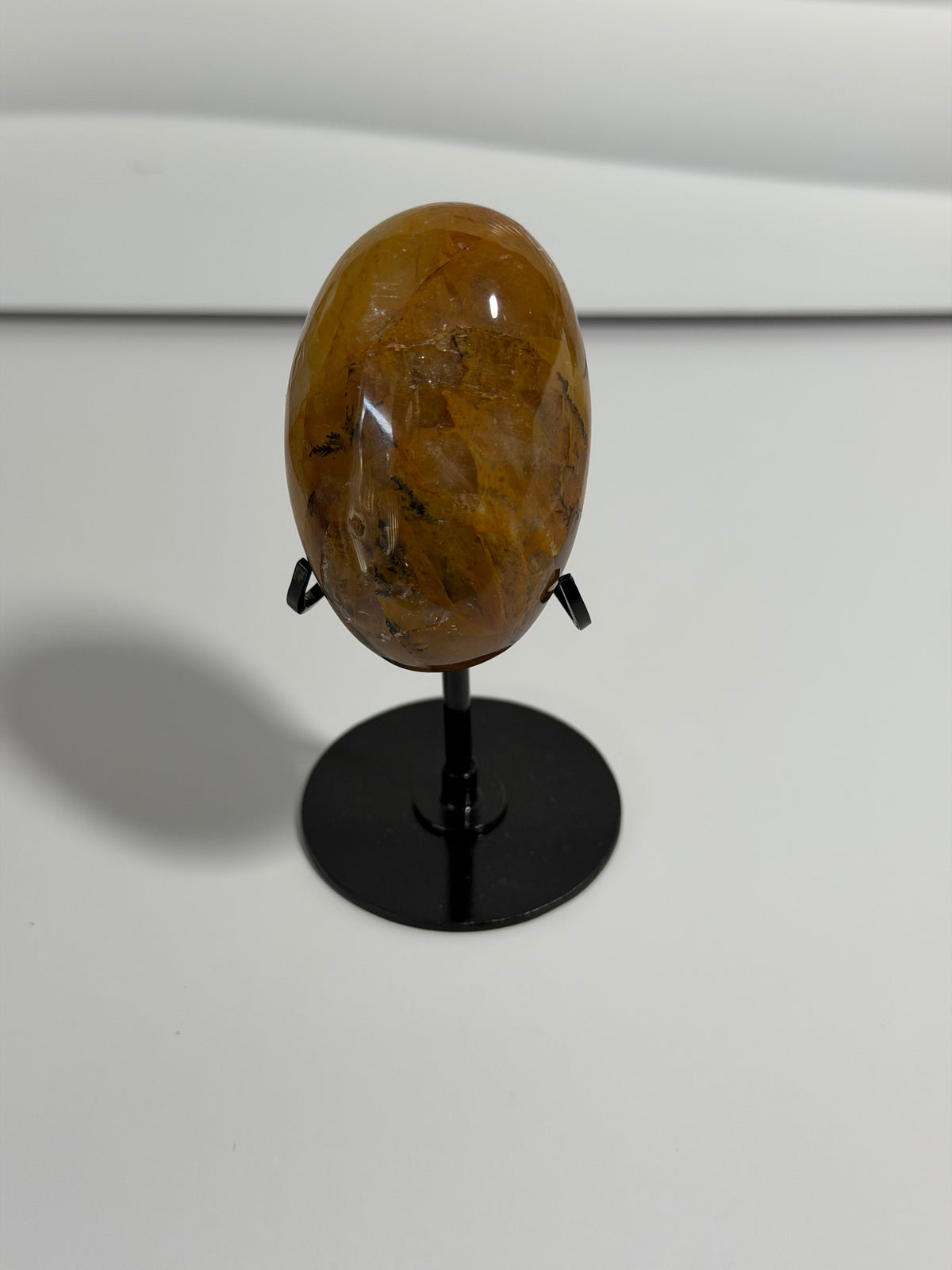 Golden Healer Quartz Palm Stone - view 3
