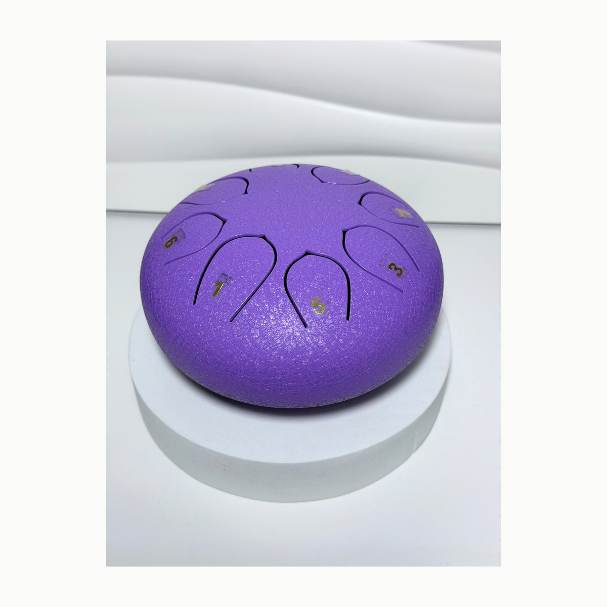 Purple mini steel tongue drum
