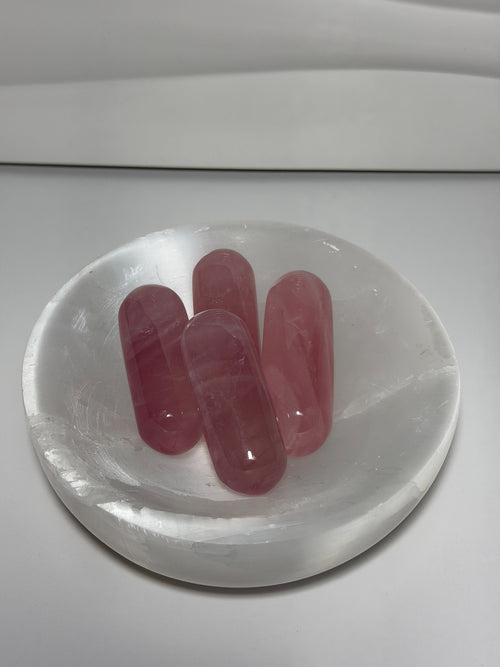 AAA quality rose quartz polished hand wands