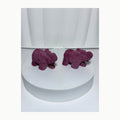 Ruby elephant crystal carvings, sold individually
