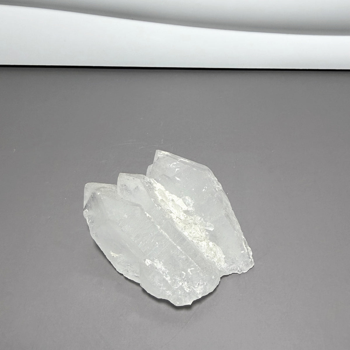 Clear quartz three point cluster approximately 3 inches