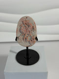 Alashan Agate Bird Carved Pendant - front view