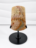 Alashan Agate Guanyin Carved Pendant