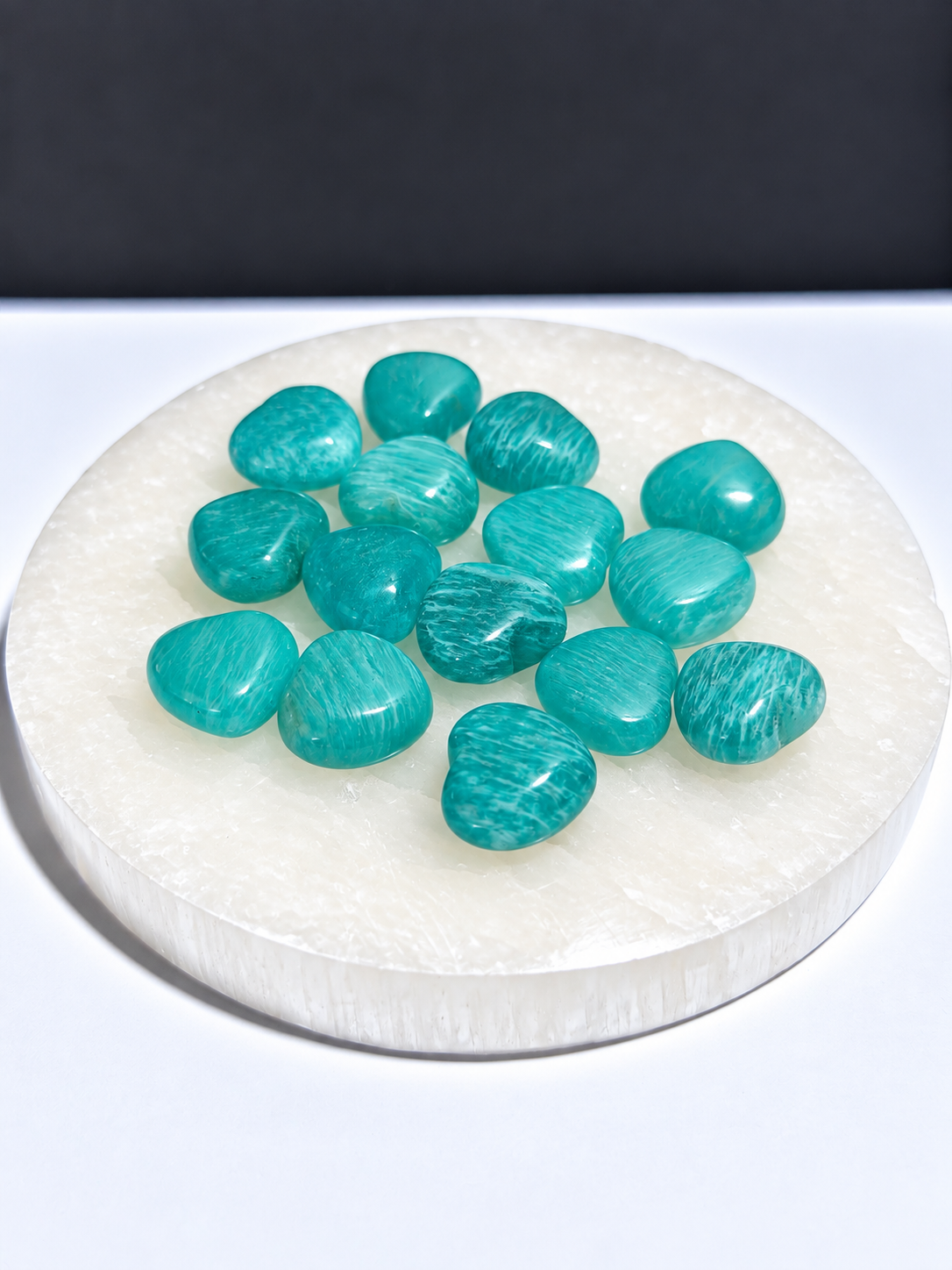 Amazonite Hearts Mini