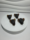 Amber honey bee crystal carvings