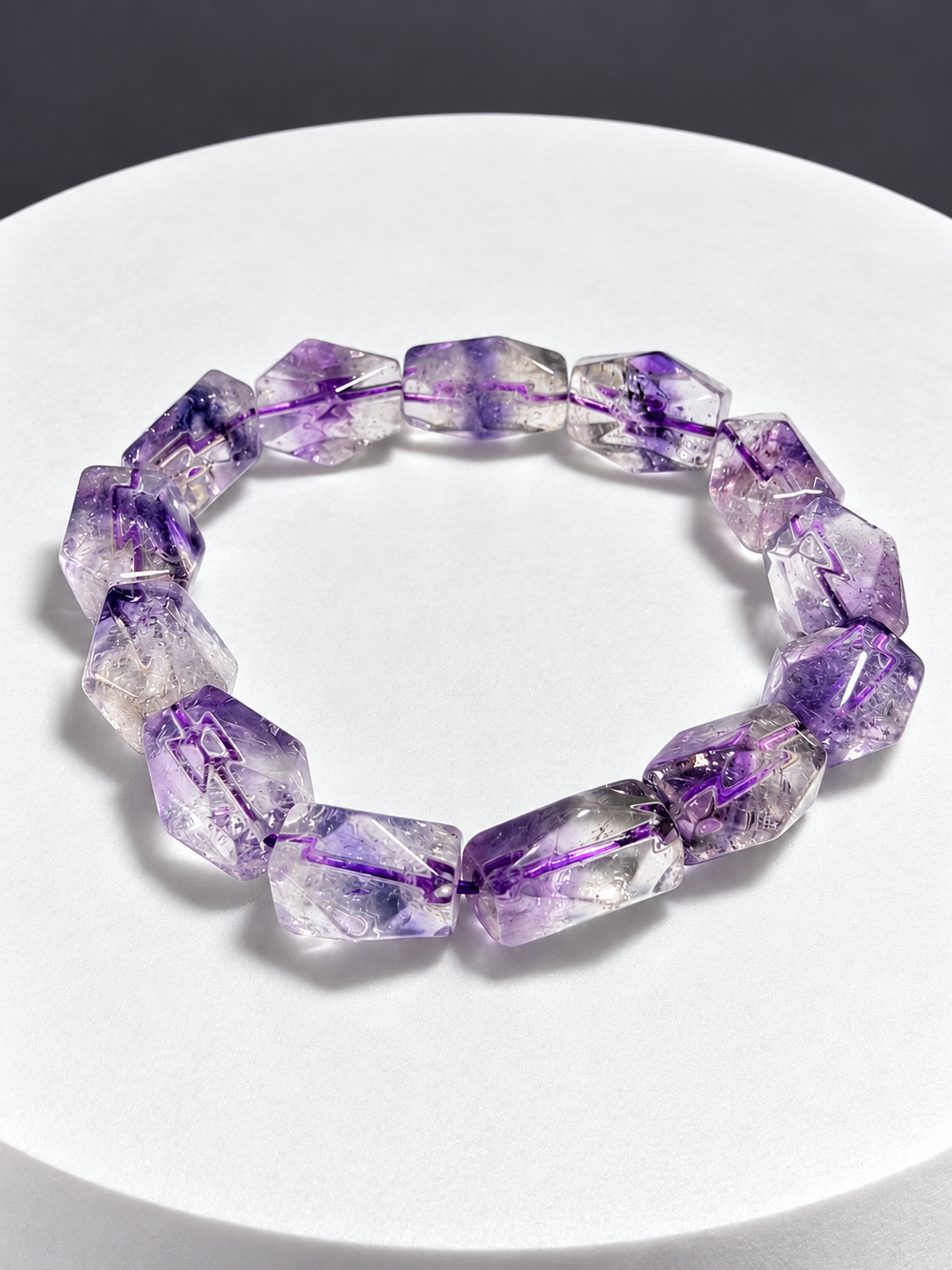 Amethyst Freeform Stretch Bracelet