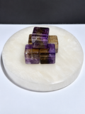 Ametrine polished crystal cubes