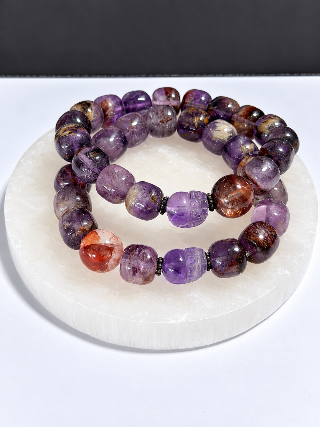 Ametrine nugget stretch bracelet