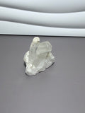 Natural clear quartz point cluster view one