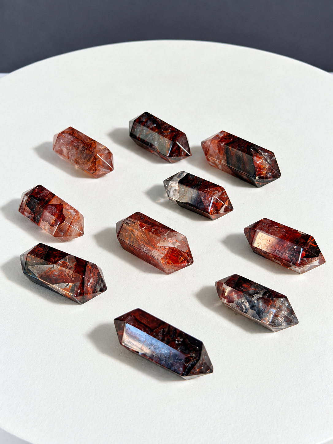 Fire Quartz Double-Terminated Points Mini
