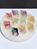 Fluorite seashell carvings