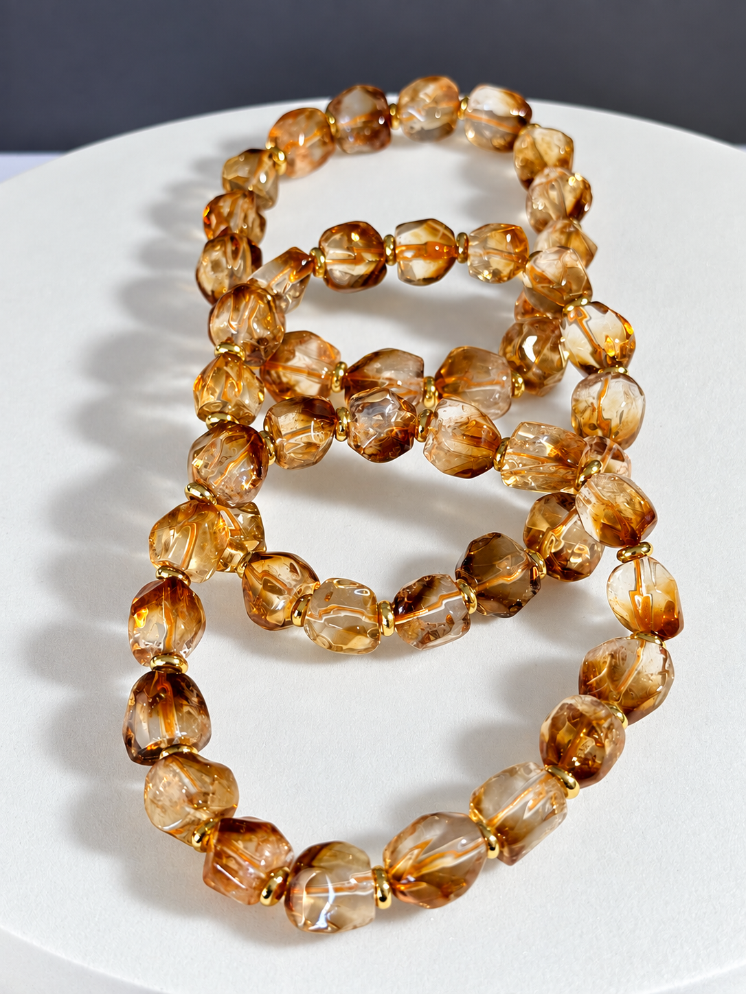 Golden Healer Nugget Stretch Bracelet