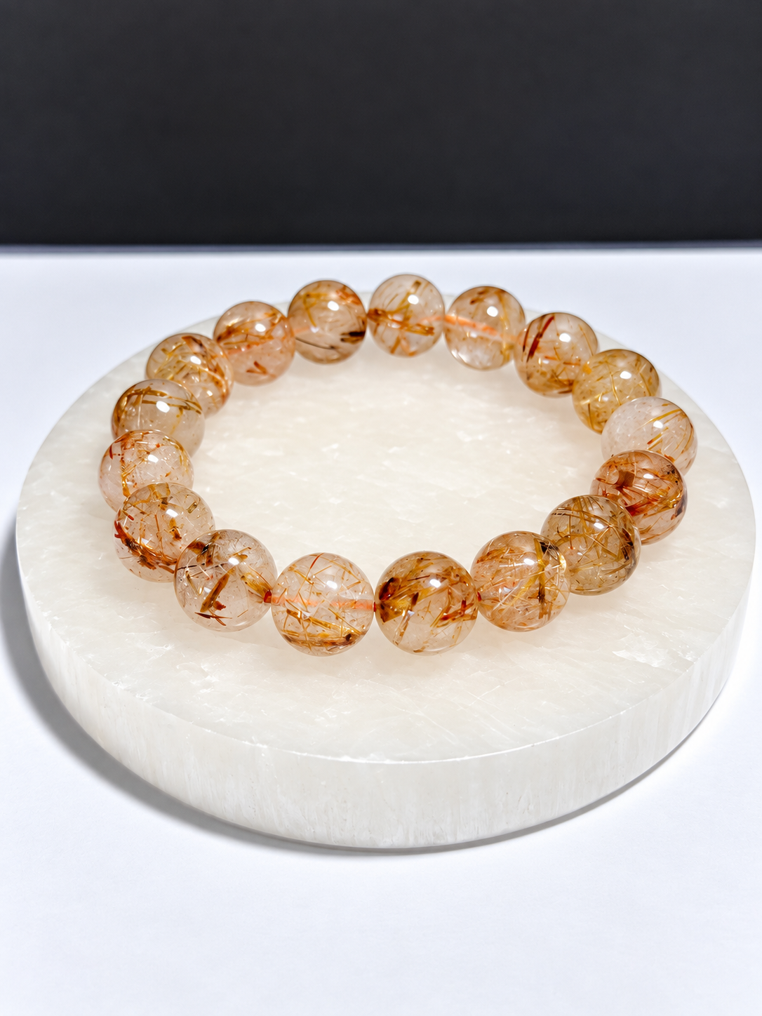 Golden Rutilated Quartz 10mm Stretch Bracelet