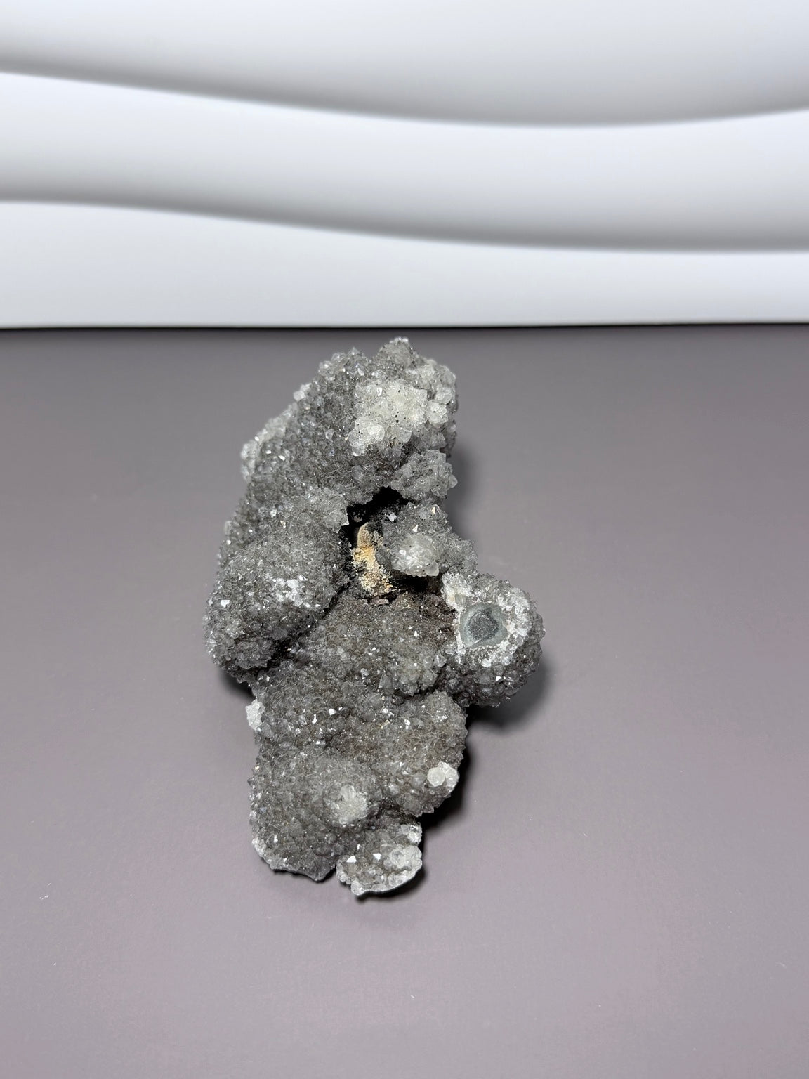 Gray amethyst cluster 5.5 inch crystal specimen