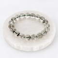 Green Garden Quartz stretch bracelet with 8.5mm round beads