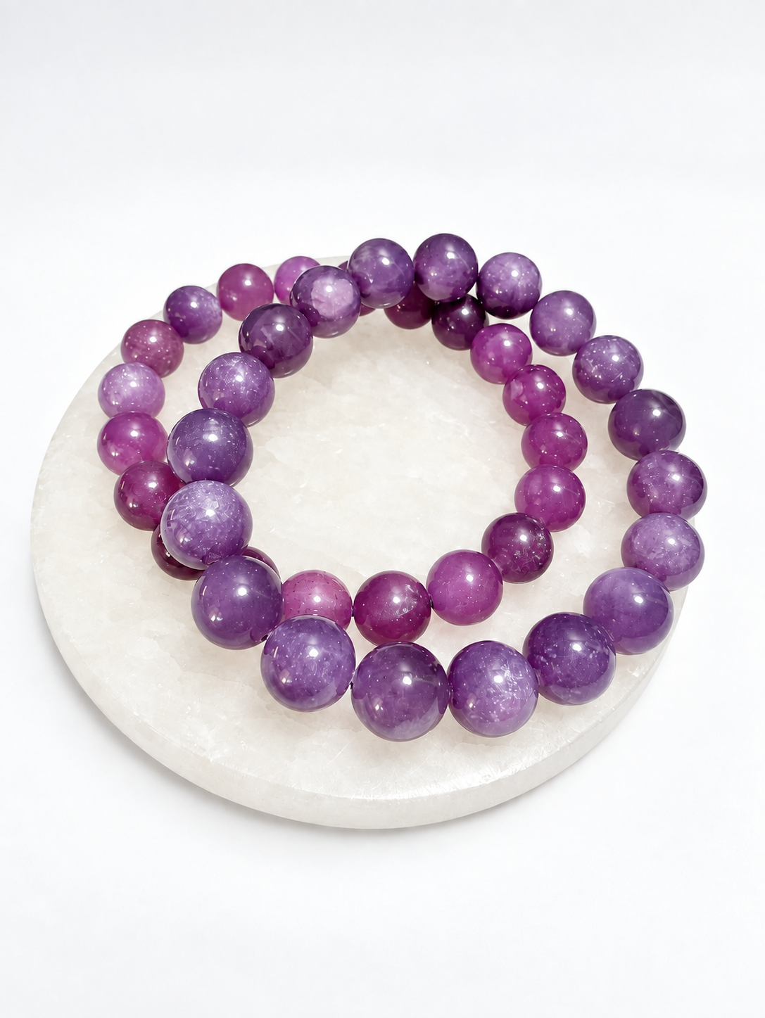 High-Grade Lavender Rose Quartz Stretch Bracelet