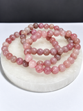 Lavender Rose Quartz 6mm Stretch Bracelet