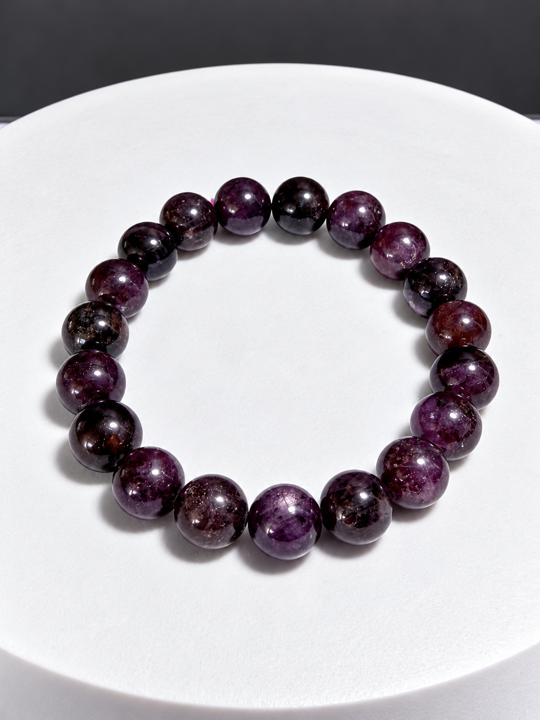 Lepidolite 10mm Round Stretch Bracelet