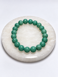 Amazonite polished round bead stretch bracelet - Mindful Whisper