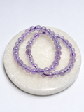 Lavender Moon Quartz 6mm stretch bracelet - Mindful Whisper