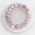 Milky Lavender Moon Quartz 10mm bead stretch bracelet