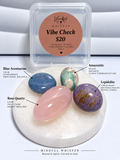 Mindful Whisper Vibe Check four-piece crystal set