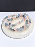 Morganite 5.5mm Round Stretch Bracelet
