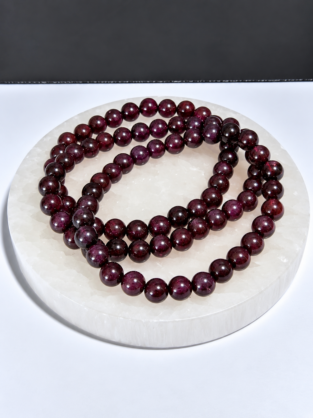 Purple Garnet 5mm stretch bracelet