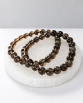 Smoky Quartz 8mm stretch bracelet