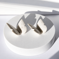 Snow Agate 3D Butterfly Carving - Mindful Whisper