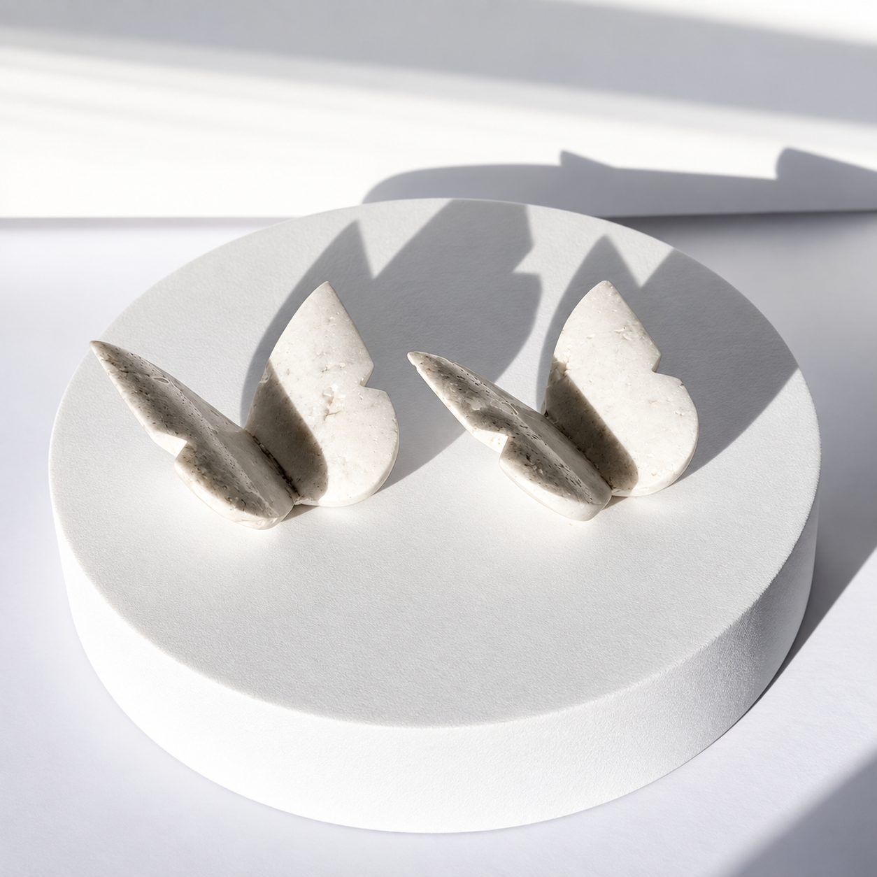 Snow Agate 3D Butterfly Carving - Mindful Whisper