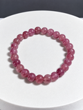 Cherry Quartz 6mm Round Stretch Bracelet