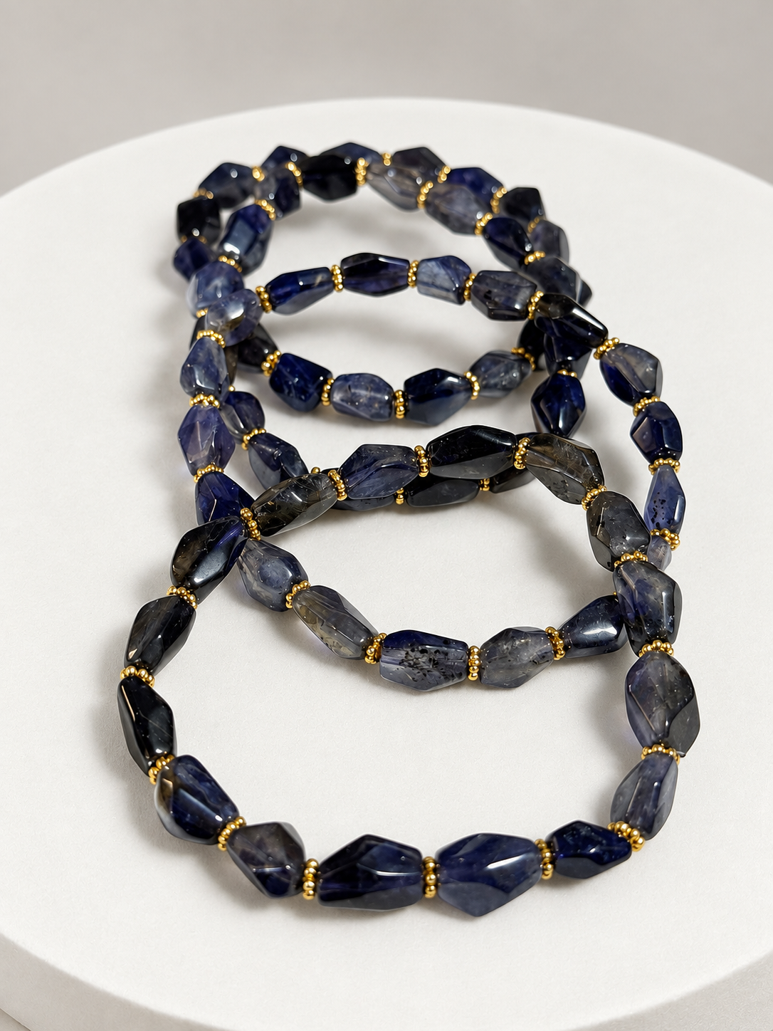 Tanzanite Freeform Stretch Bracelet