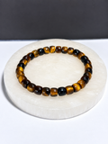 Tiger’s Eye 5–6mm Barrel Stretch Bracelet