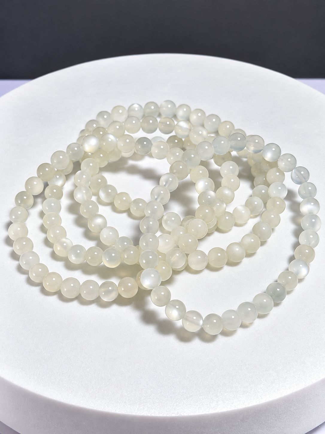 White Moonstone 5mm Stretch Bracelet